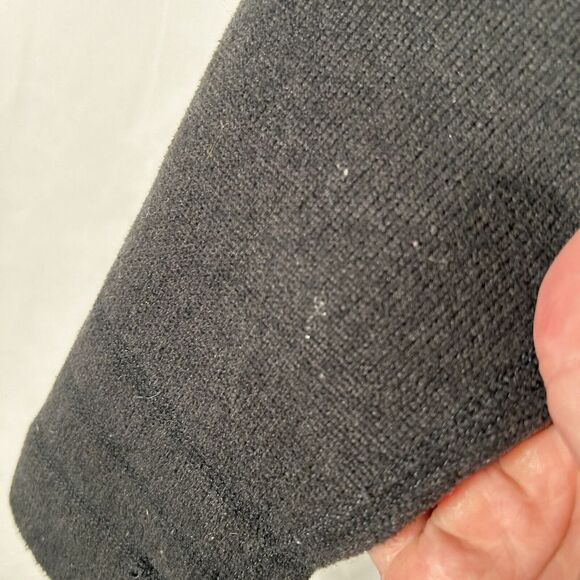 North Face Hoodie Sweater Women's Small Black Fleece Pockets Snap Neck - Picture 12 of 12